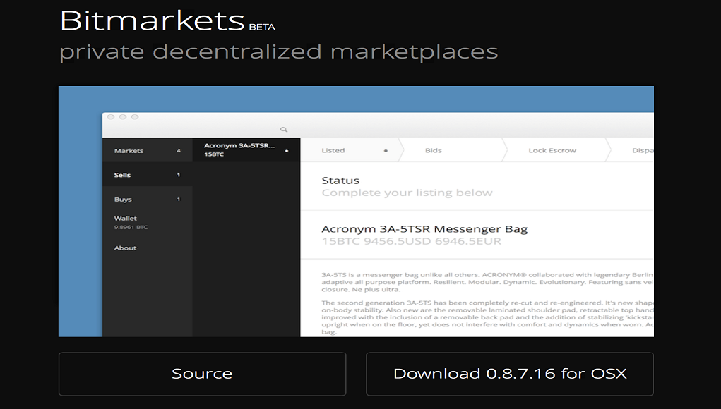 Bitmarkets: Peer-to-Peer Party Escrow and Open Source Marketplace