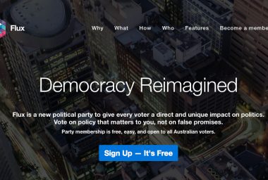 Flux: Australia's New Political Party for 'Permissionless Innovation'