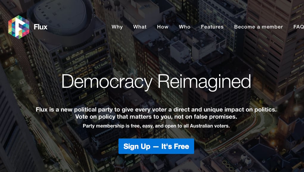 Flux: Australia's New Political Party for 'Permissionless Innovation'