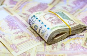 India Rupee cash bills