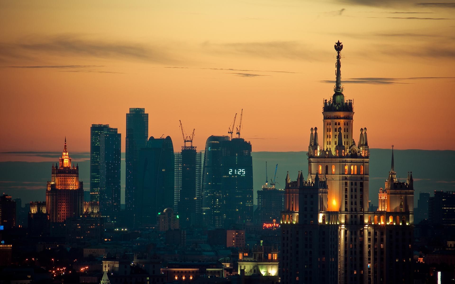 Moscow skyline Russian bitcoin