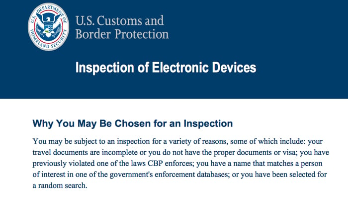 Bitcoiners Be Aware U.S. Customs Are Coercing for Mobile Passwords