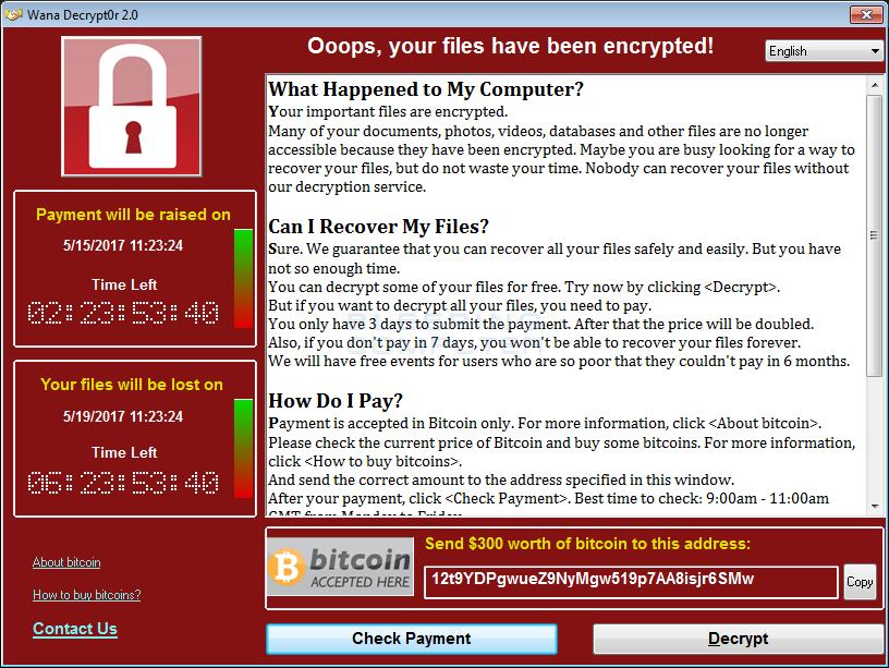 Widespread Ransomware Infecting Thousands Linked to NSA Exploit