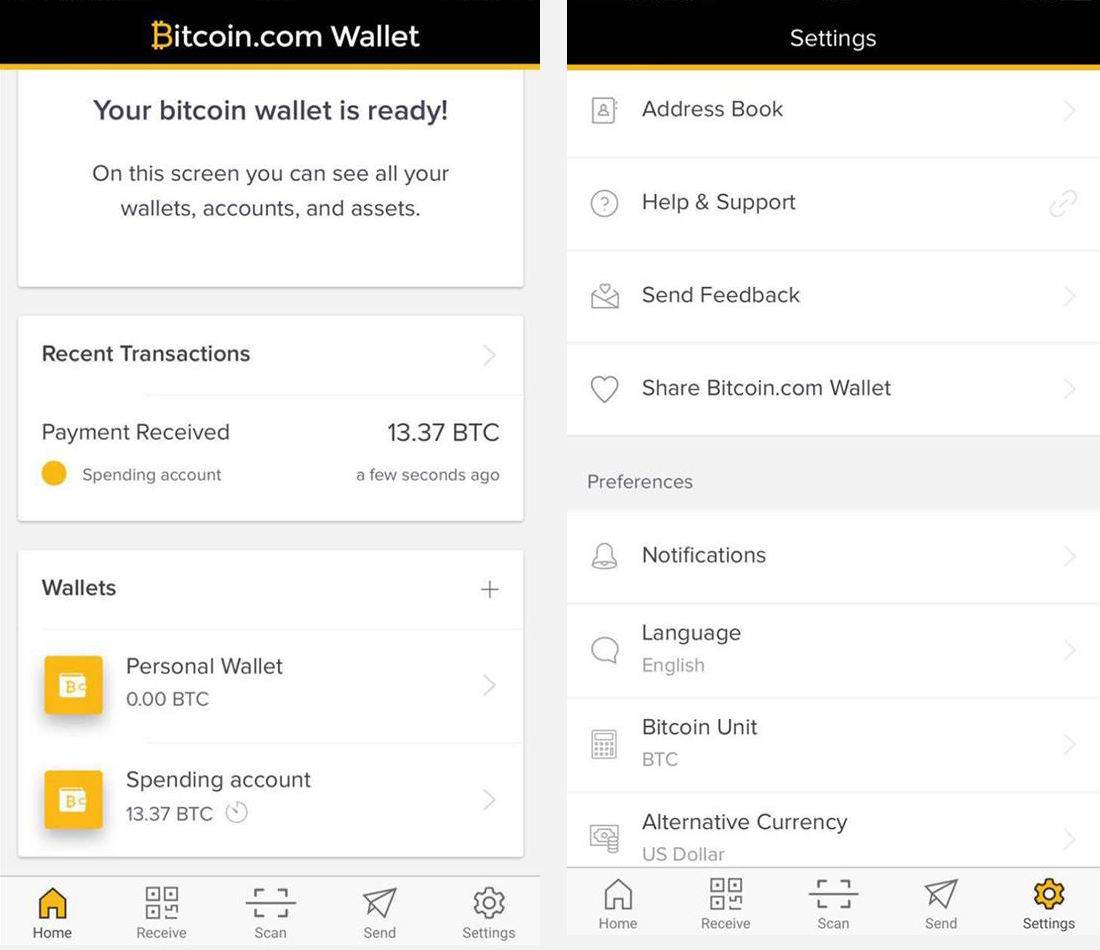 Introducing the Simple to Use and Robust Bitcoin.com Wallet