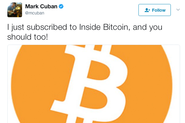 Billionaire Investor and Shark Tank Star Tells His Fans to Watch Bitcoin 
