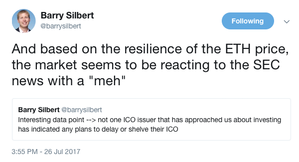  The End of the ICO Wild West? Blockchain Advocates Weigh In On SEC Report