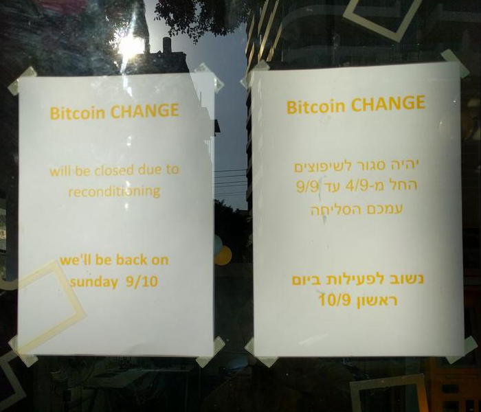 bitcoin change tel aviv