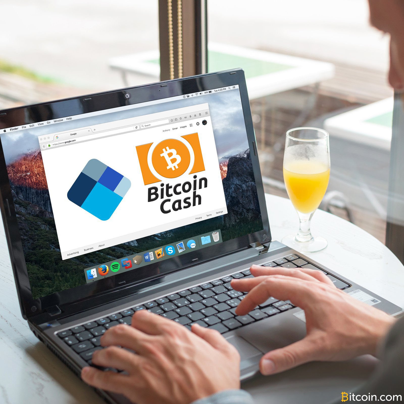 Crypto wallet for laptop blockchain telecommunications