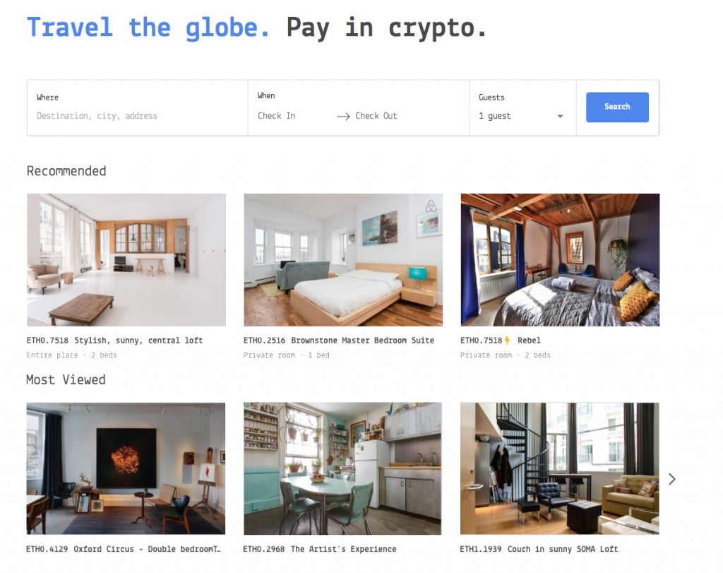 Meet Cryptocribs a Rental Service That Aims to Decentralize Airbnb