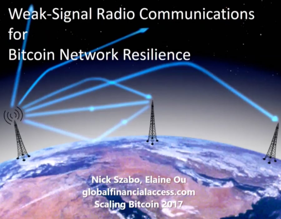 Bitcoin and Weak Frequency Signals: Bypassing Network Censorship With Radio