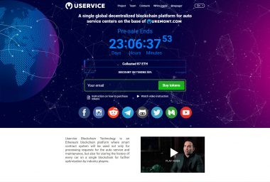 PR: Uservice Is a Global Decentralized Blockchain Platform for the Auto Industry