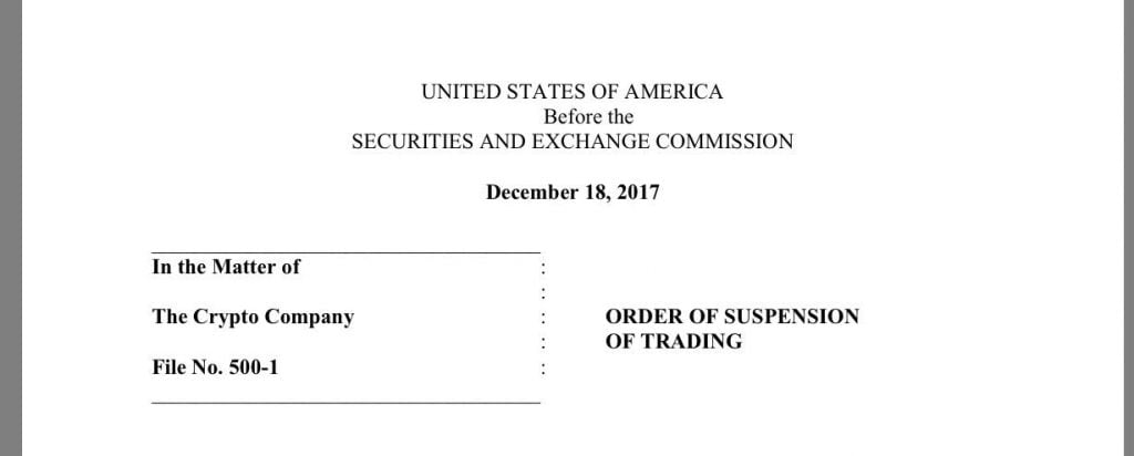 SEC Puts the Kill on Crypto Company