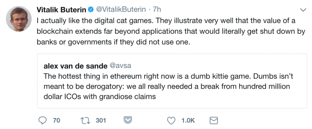 The Ethereum Blockchain is Congested by Cats