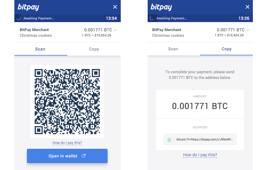 BitPay Wallet - Mobil - Android - Alege portofelul tău - Bitcoin