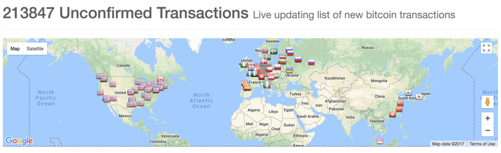 200,000 Unconfirmed Transactions Pile Up in Another Crazy Day for Bitcoin
