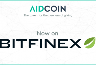 PR: AidCoin Sells out Its ICO in Minutes and Gets Listed on Bitfinex