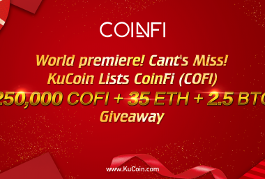 PR: KuCoin Becomes First Cryptocurrency Exchange to List Coinfi (COFI) Token on Jan 29, 2018