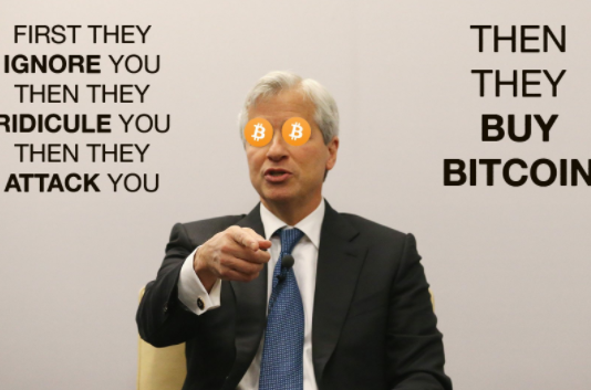 Jamie Dimon Regrets his ”Bitcoin Is a Fraud” Statement