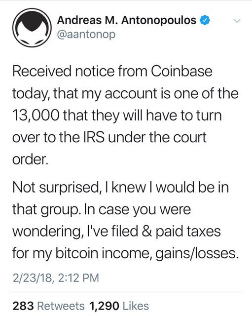 Coinbase Compelled by IRS to Provide 13,000 Customers' Information