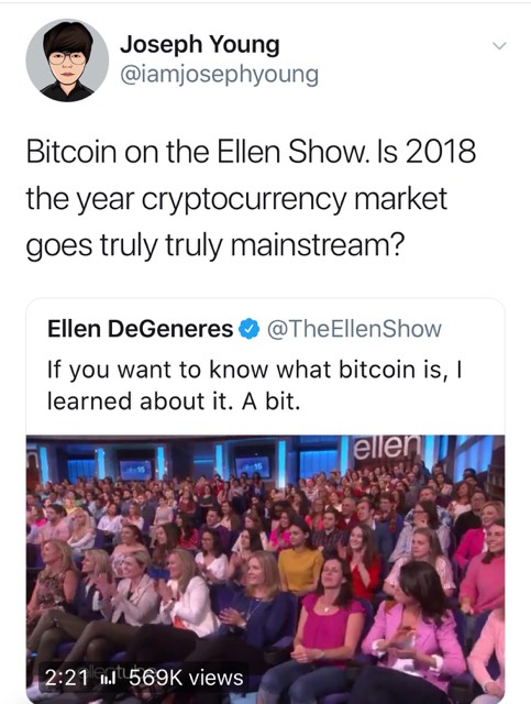 ellen degeneres bitcoin