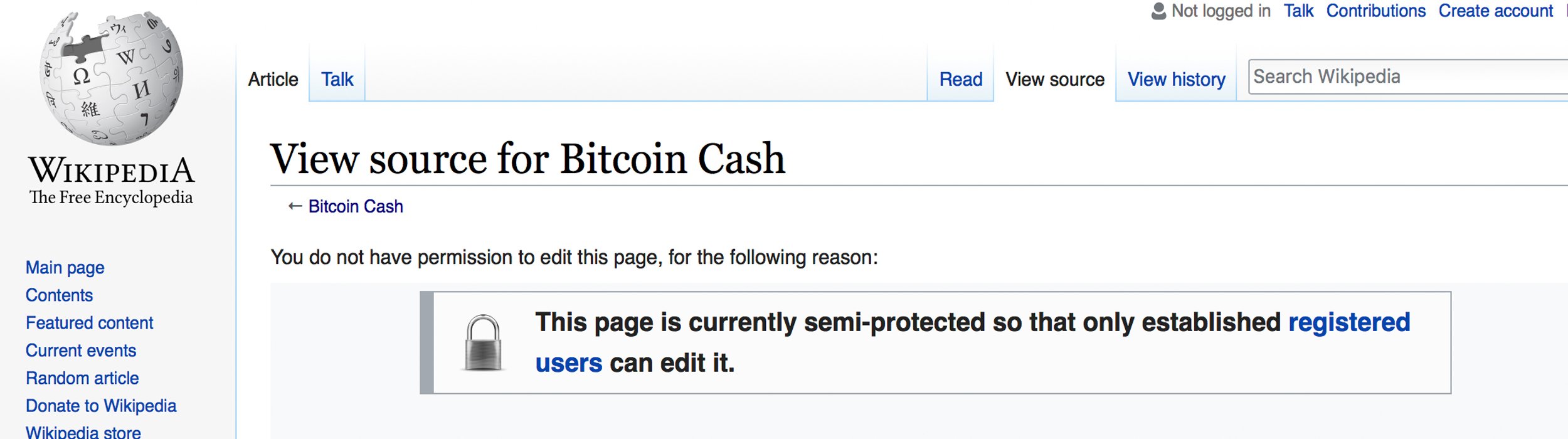 Bitcoin Cash Wiki Article Suffers From Edit Warring and Vandalism