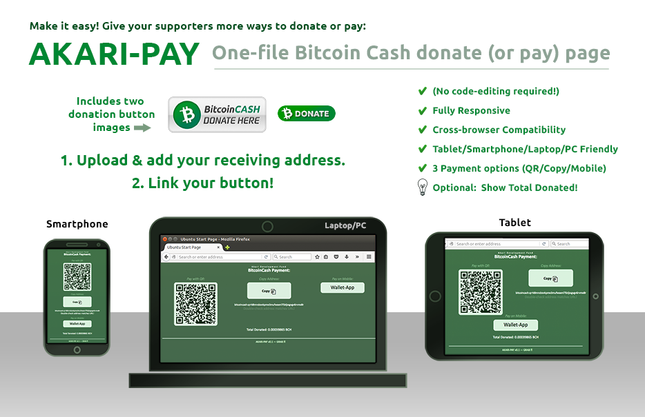 Meet Akari-Pay: The BCH-Powered Website Payment Platform 