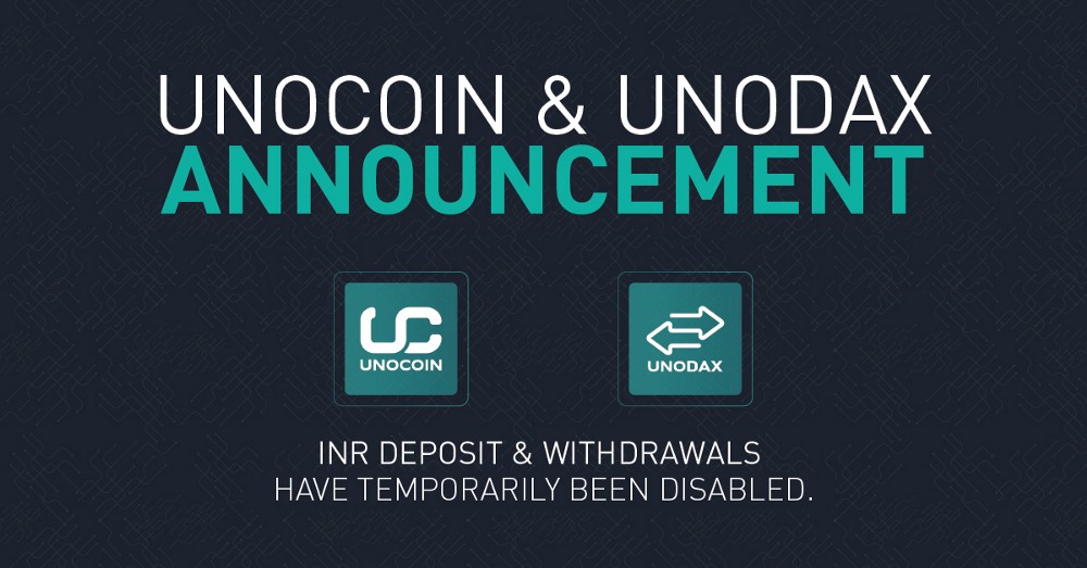 India Exchange Unocoin Suspends Withdrawals Following Central Bank Demands