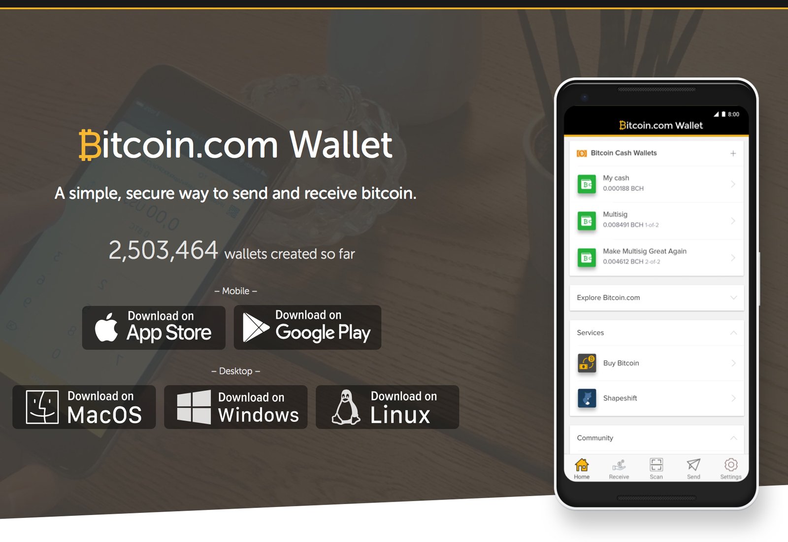 Bitcoin.com Celebrates 2.5 Million Wallets Created in Less Than a Year