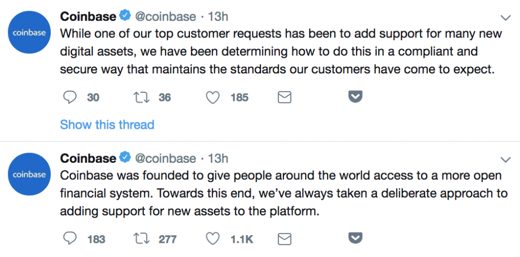 Coinbase Opens Its Doors to an Avalanche of Altcoins