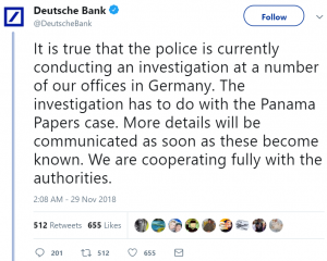 Deutsche Bank Headquarters Raided by 170 Police Officers Over Money Laundering