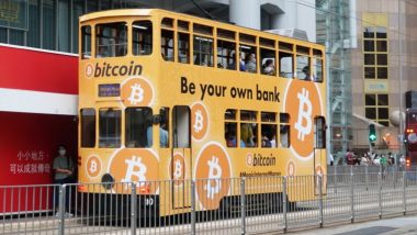 Huge 'Bitcoin Tram' Ad Campaign and 20 Billboards Flood Hong Kong's Financial District