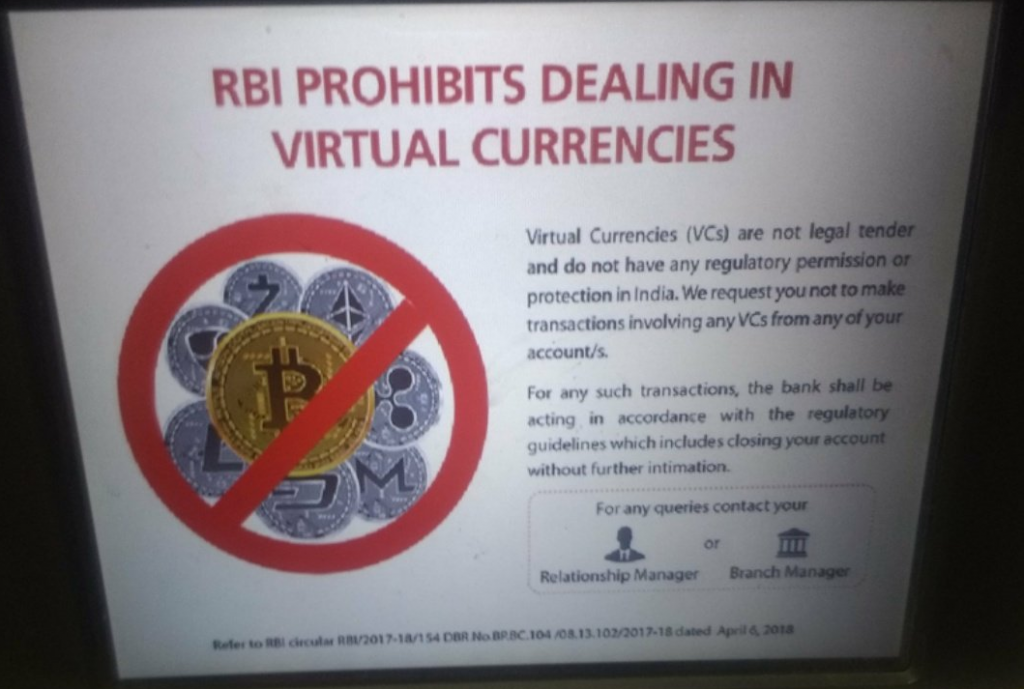 Indian Bank Forcing Customers to Agree to Anti-Cryptocurrency Policy