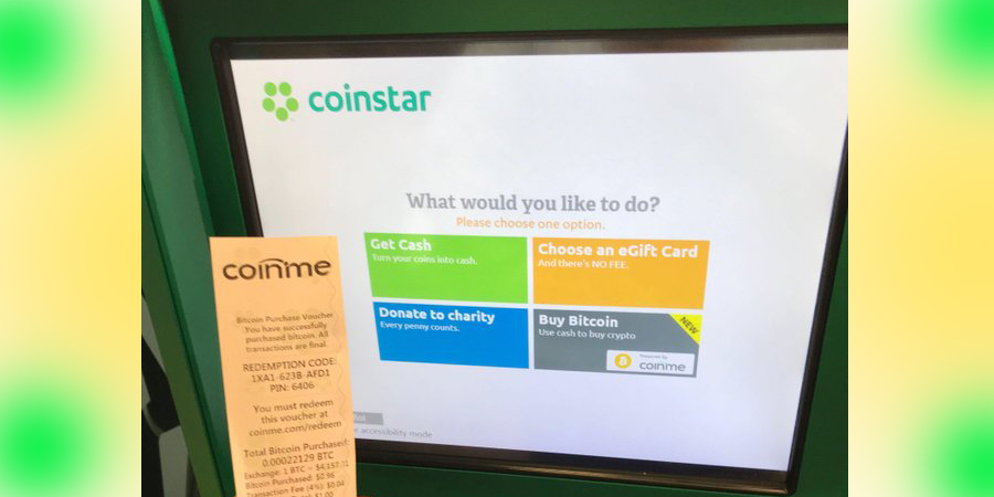 Coinstar Machines in Select US States Now Sell BTC Vouchers