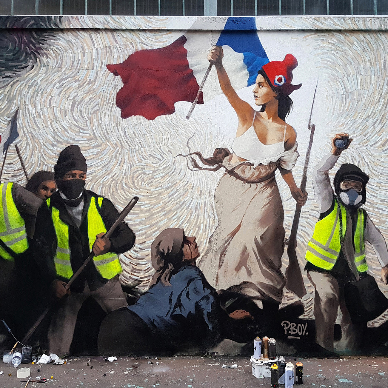 Street Artist Hides $1,000 in BTC Inside a Mural Depicting the Protests in Paris