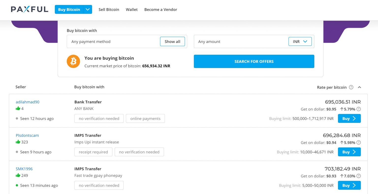 Bitcoin in INR Binance, Wazirx, Cashaa, Zebpay Announce New Offers for