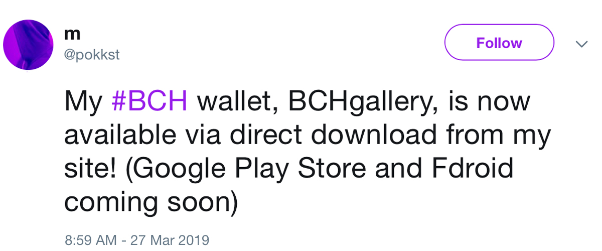 This Photo Gallery App Is a BCH Light Wallet in Disguise