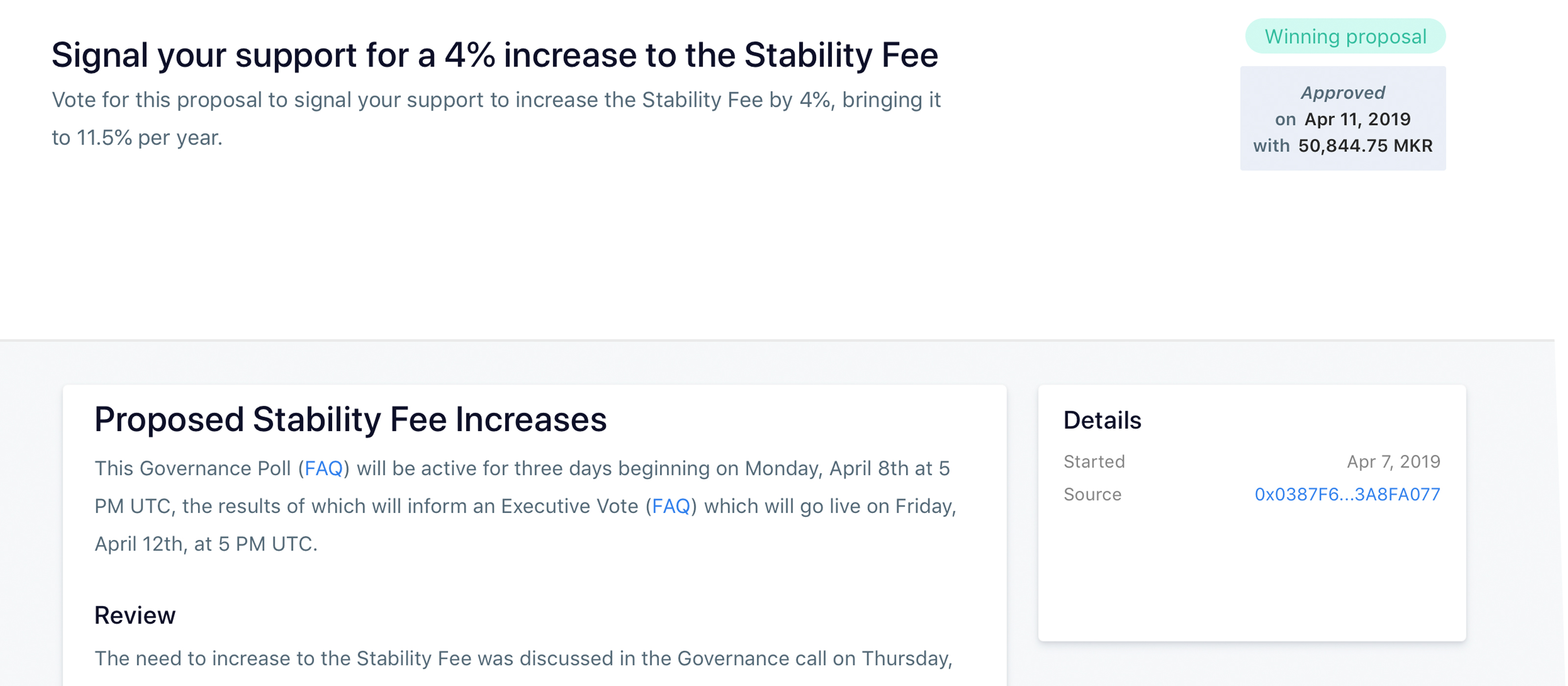 Maker Community Votes to Raise Stability Fee as Dai Struggles to Hold $1 Peg
