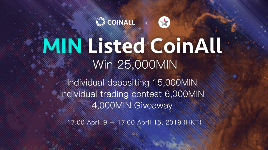 CoinAll lists MINDOL and Offers a 25,000 MIN Giveaway