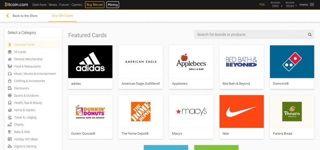 How to Buy Gift Cards for Nike, Adidas and Other Top Brands With Bitcoin Cash