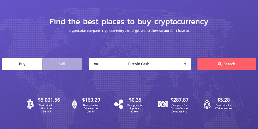 Cryptoradar Finds Best Prices Across Exchanges and Brokers