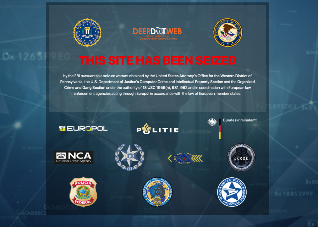 Feds Seize News Site Deepdotweb as Darknet Crackdown Intensifies
