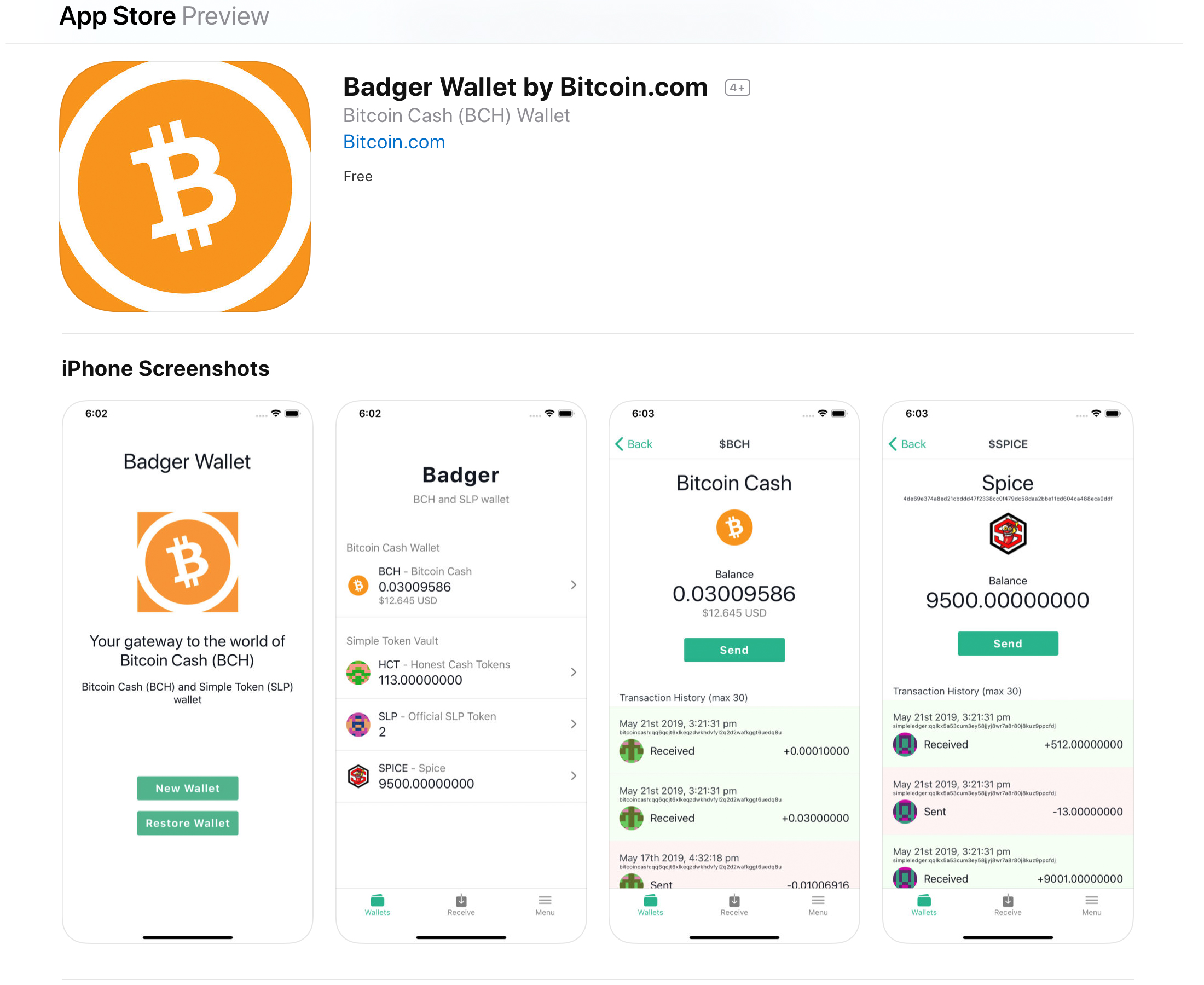 Bitcoin Cash and SLP-Fueled Badger Wallet Launches for iOS 