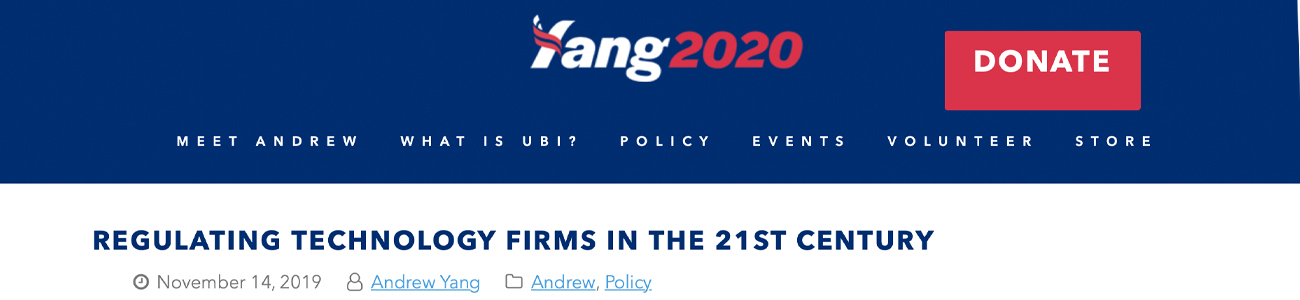 Presidential Candidate Andrew Yang Believes Current Legislators