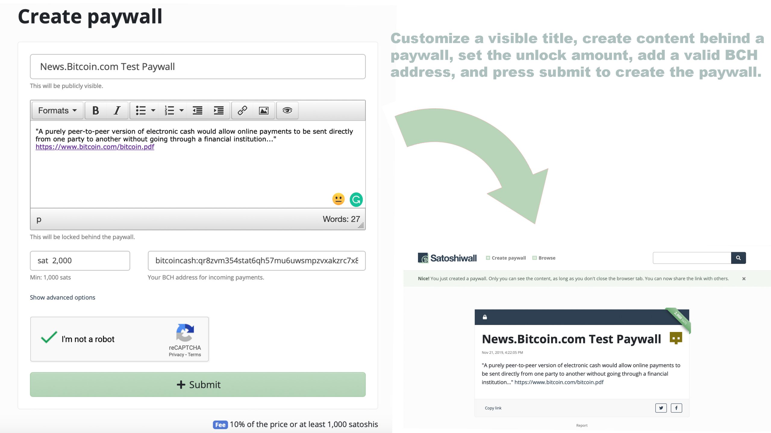Developer Launches BCH-Powered Paywall Service Developer Launches BCH-Powered Paywall Service