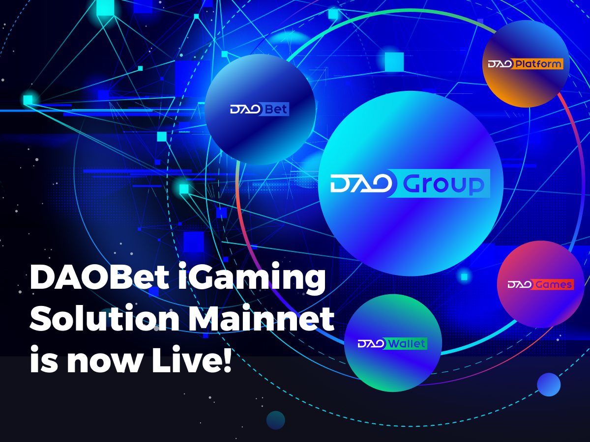 DAOBet iGaming Solution Mainnet is Now Live