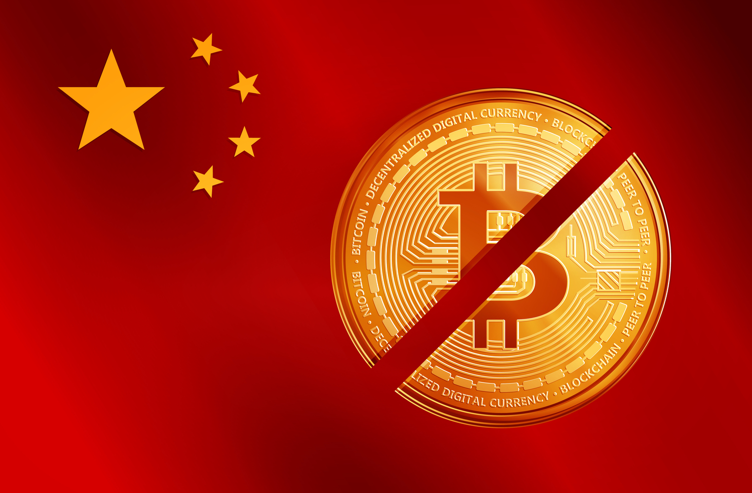 Kinijoje bitcoin faces tonal bias kaip blockchain tech klestėja