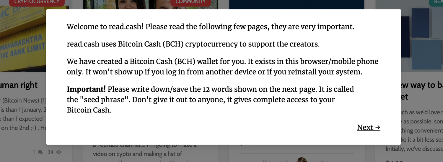 Read.cash Platform Rewards Content Creators With Bitcoin Banknote Incentives