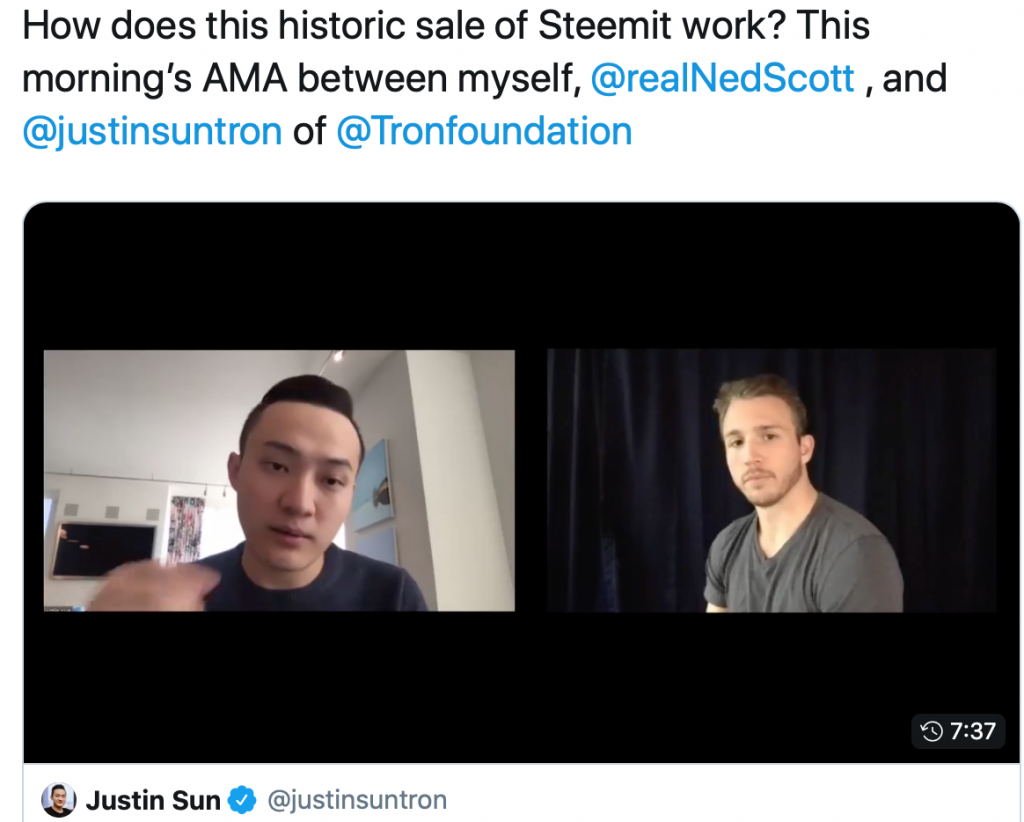 Steemit for Sale: Popular Crypto Blogging Platform Sold to Tron, Community Reacts