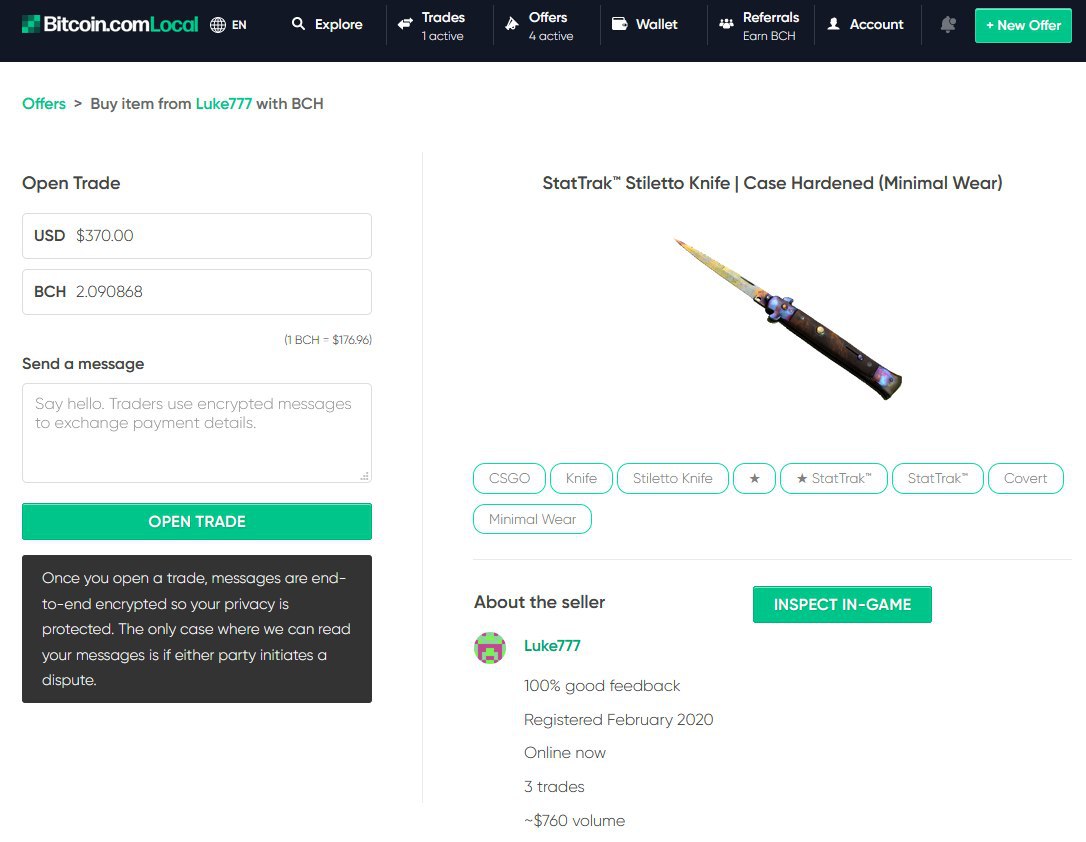 You Can Now Trade CS:GO Game Items Safely for BCH Through Blind Escrow ...