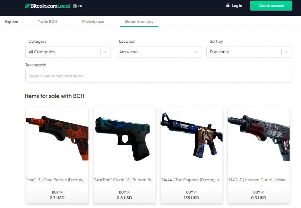 sell steam items for bitcoin